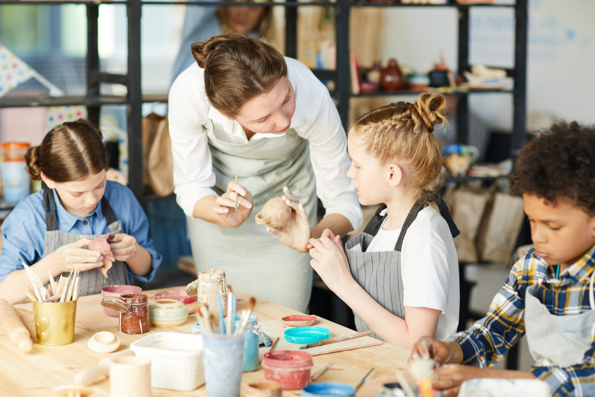 children painting workshop as a fundraising idea