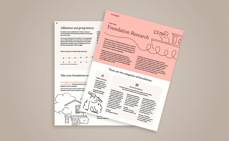 Foundation Research cheat sheet