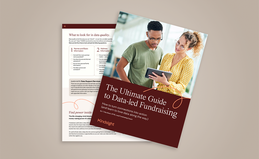 Data-led fundraising ebook mockup