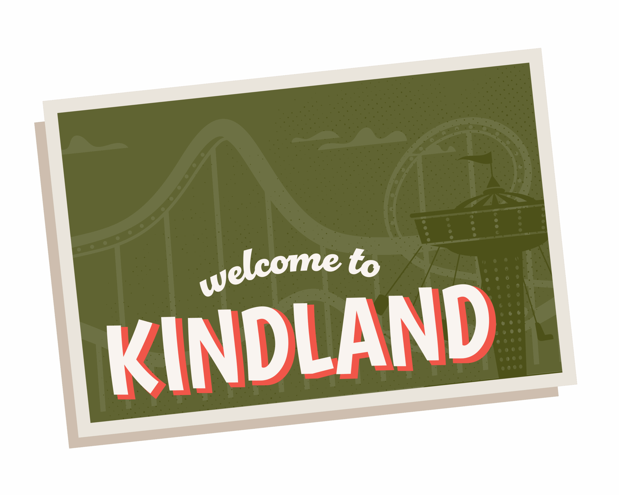 Welcome to Kindland postcard