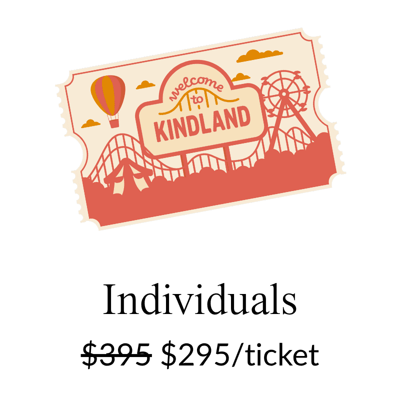 Individual pricing at KindCon