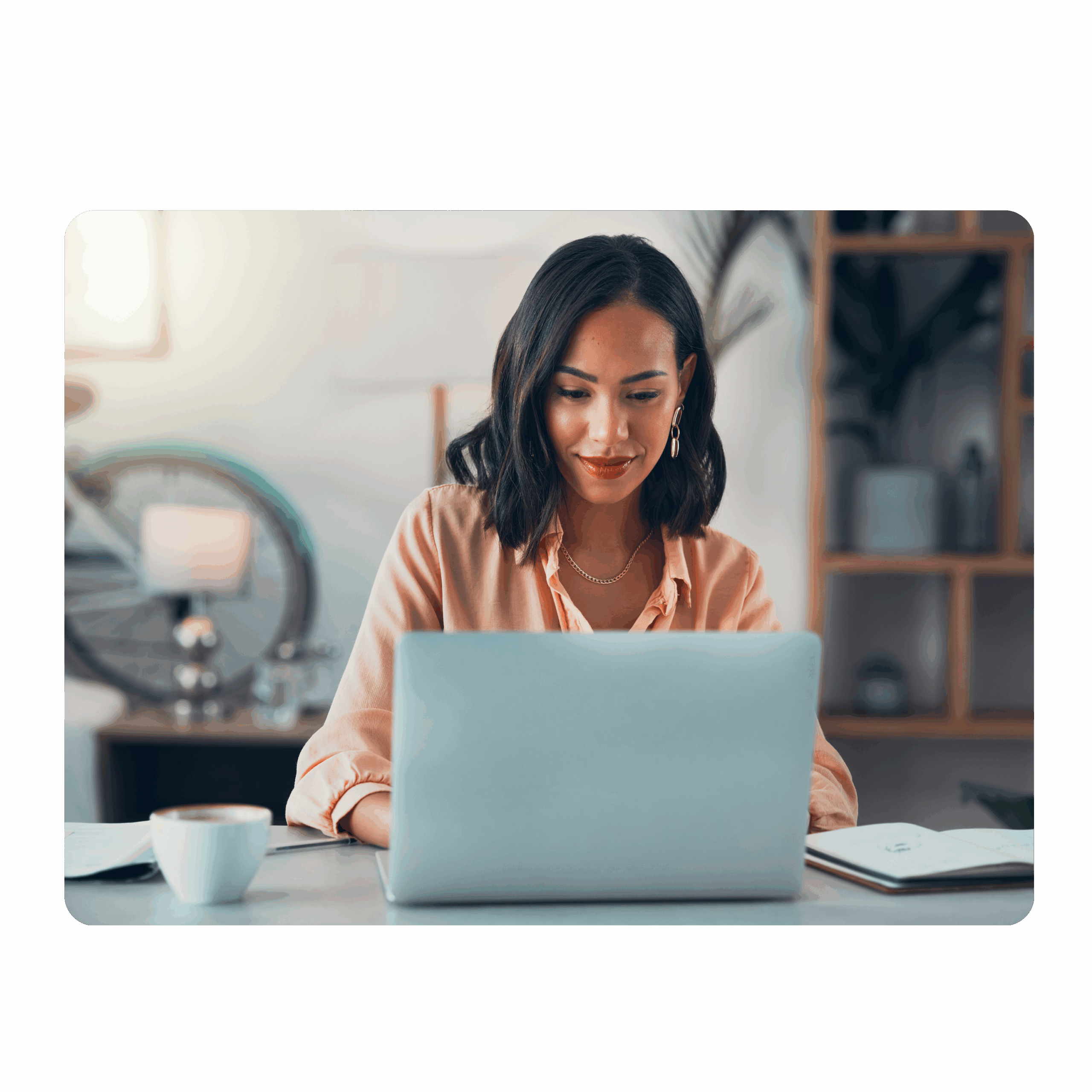 Happy fundraiser using an advancement CRM