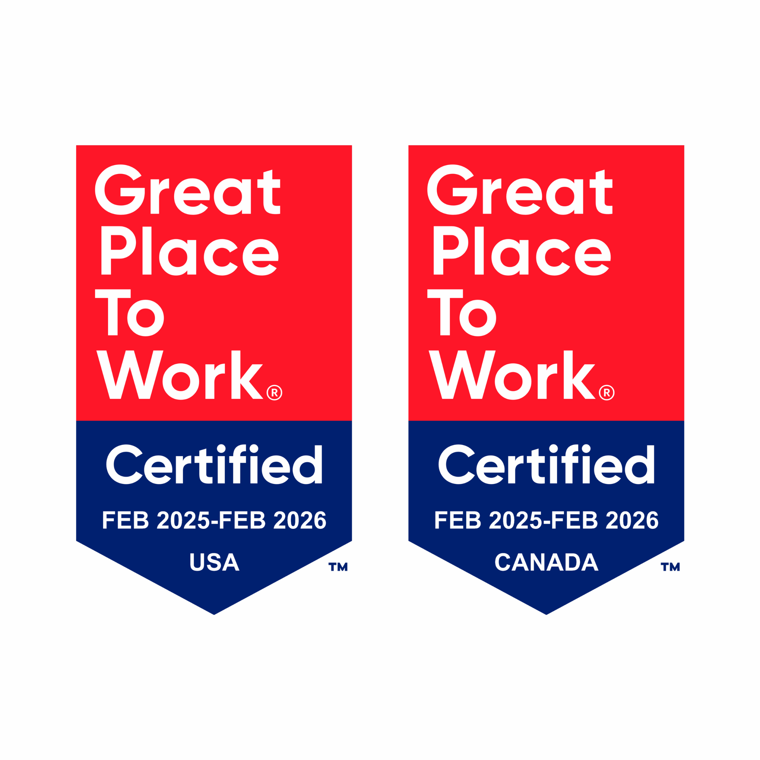 Great place to work badges