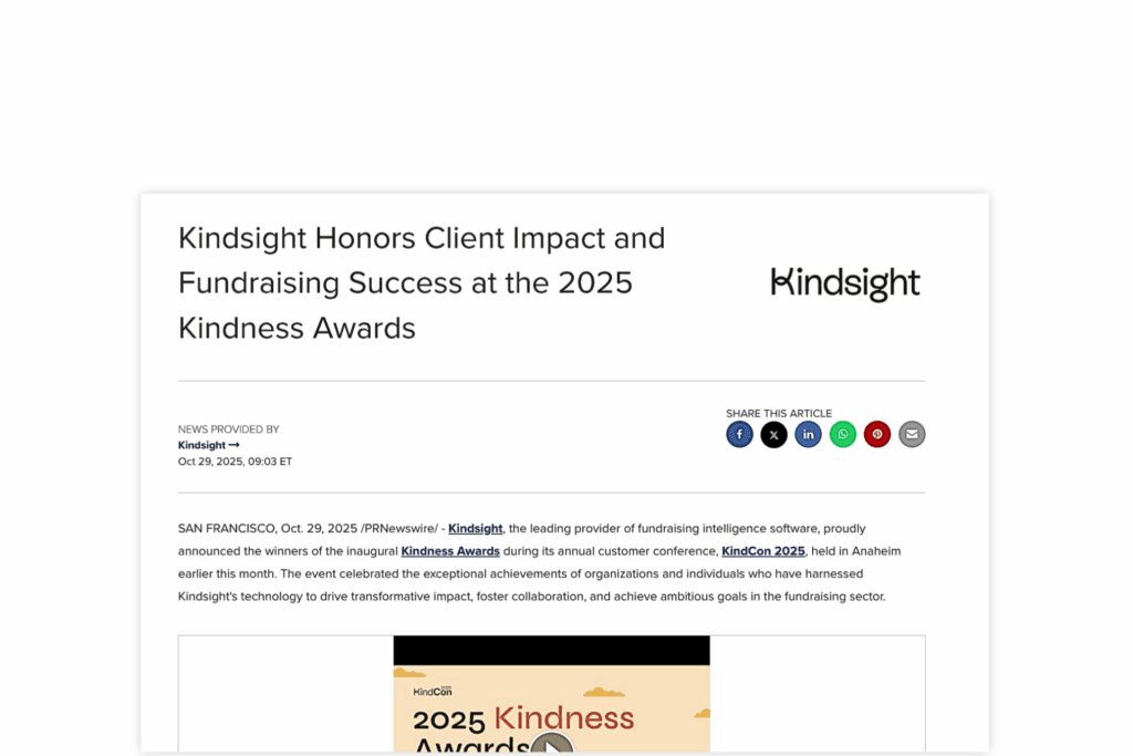 Kindness awards Oct 2025