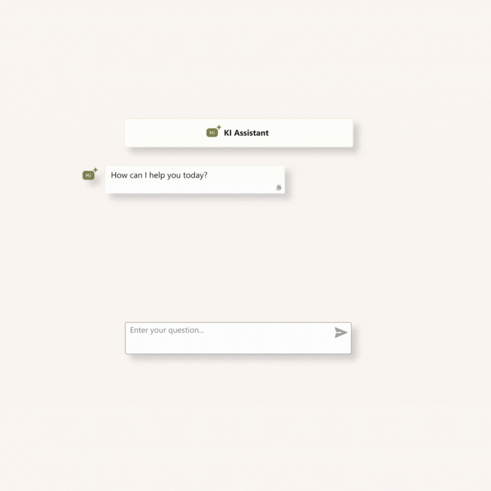 Short sample of KI assistant in action