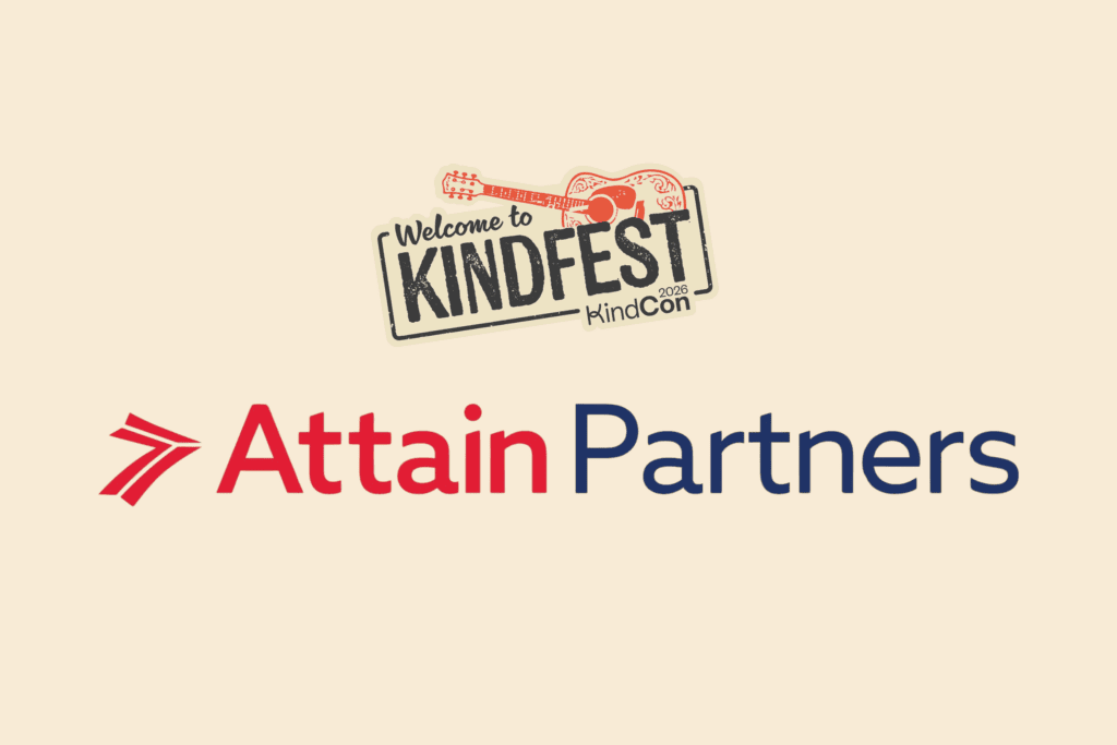 Attain Partners X KindCon logo