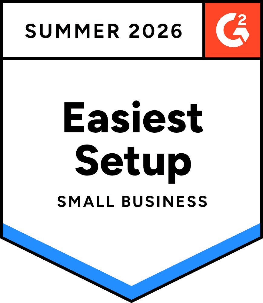 Kindsight Summer 2026 G2 badge for Easiest Setup, Small Business