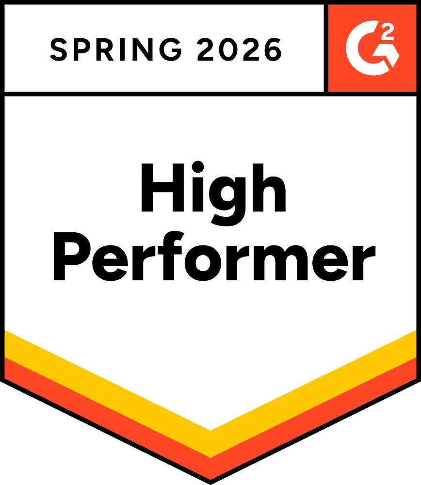 Kindsight Spring 2026 G2 badge for High Performer