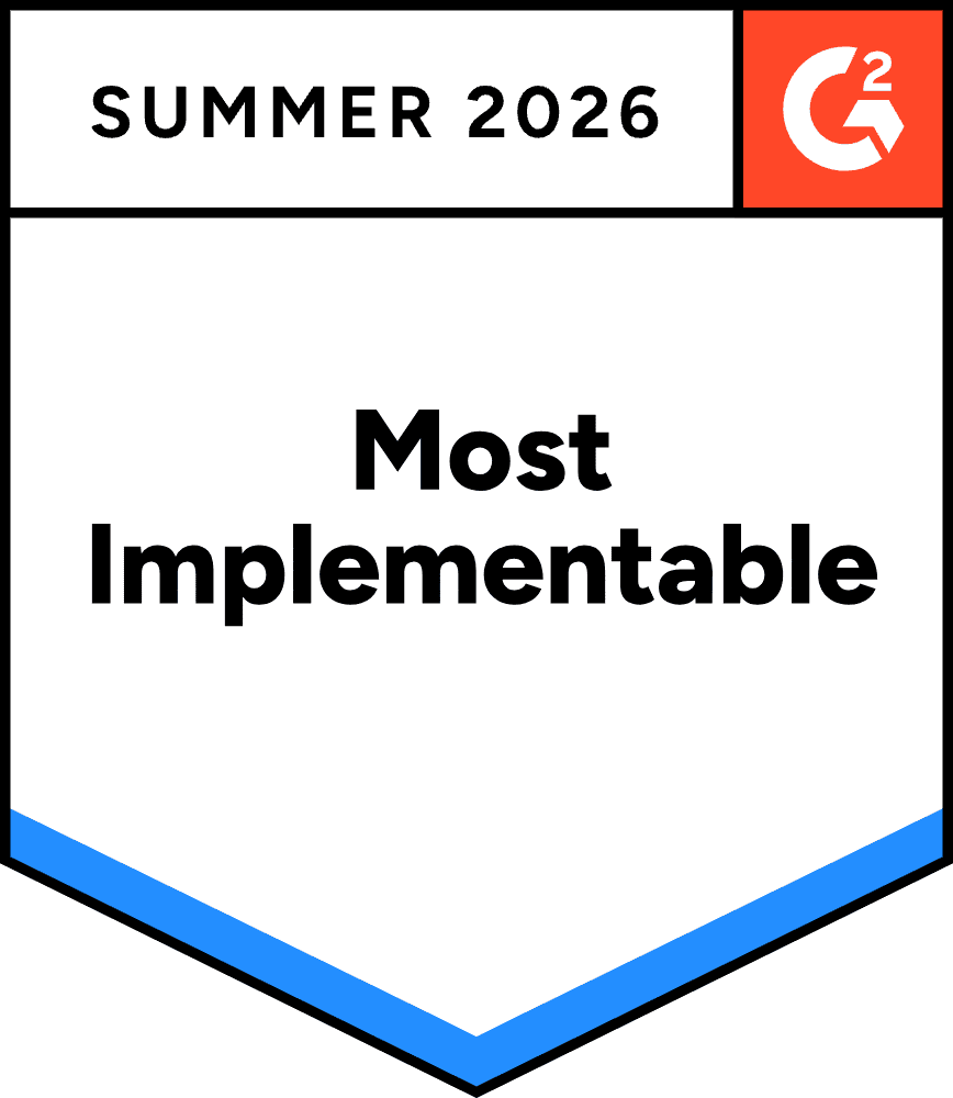 Kindsight Summer 2026 G2 badge for Most Implementable