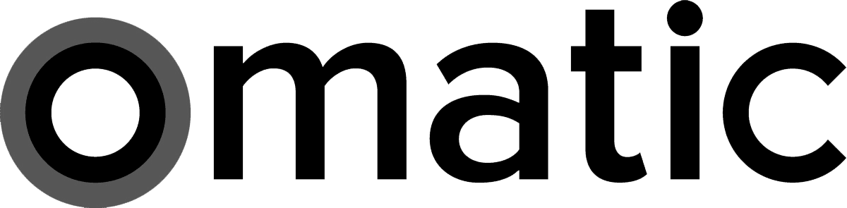 omatic logo black