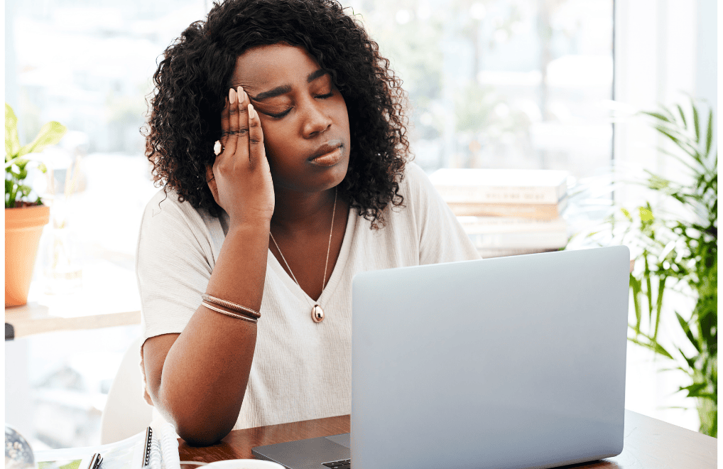 Nonprofit professional experiencing burnout